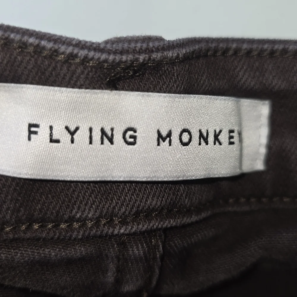 Flying Monkey Women's Brown Stretch Denim Jeans SZ 27 Mid Rise Straight/Bootcut - Picture 4 of 6